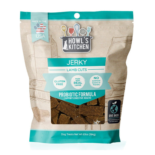 Photo of Scott Pet Products-Howl's Kitchen Jerky Dog Treats-Lamb Cuts Probiotic-6.5 oz-from Pet Wish Pros