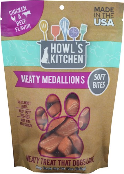 Photo of Scott Pet Products-Howl's Kitchen Soft Bites Dog Treats-Chicken & Beef Medallions-12 oz-from Pet Wish Pros