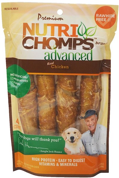 Photo of Scott Pet Products-Nutri Chomps Advanced Twists Dog Chew-Chicken-Medium-4 count-from Pet Wish Pros