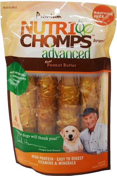 Photo of Scott Pet Products-Nutri Chomps Advanced Twists Dog Chew-Peanut Butter-Medium-4 count-from Pet Wish Pros