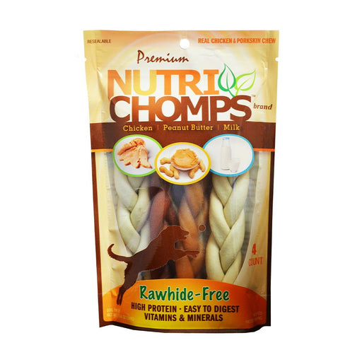 Photo of Scott Pet Products-Nutri Chomps Braid Dog Treat-Assorted-4 count-from Pet Wish Pros