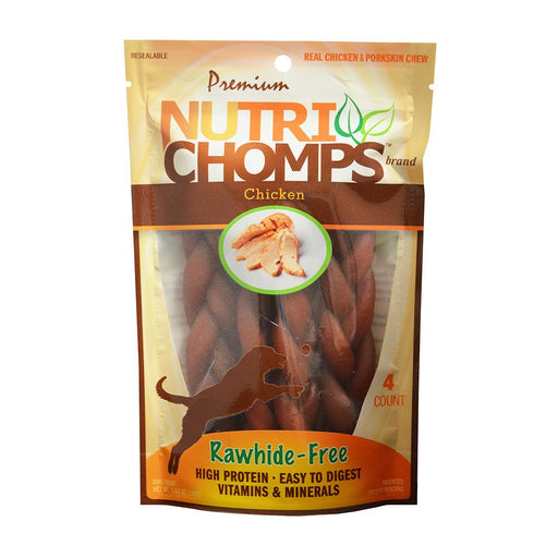 Photo of Scott Pet Products-Nutri Chomps Braid Dog Treat-Chicken-4 count-from Pet Wish Pros