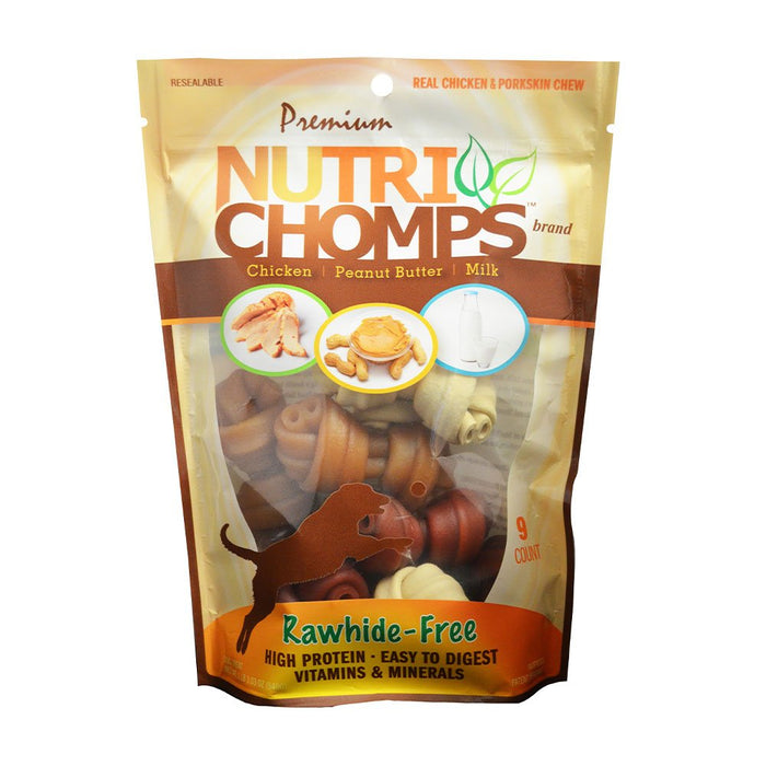 Photo of Scott Pet Products-Nutri Chomps Knot Dog Treat-Assorted-9 count-from Pet Wish Pros