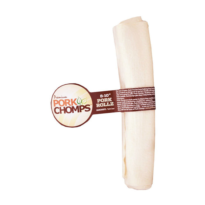 Photo of Scott Pet Products-Pork Chomps Baked Skin Roll Dog Treat-Pork-1 count-from Pet Wish Pros