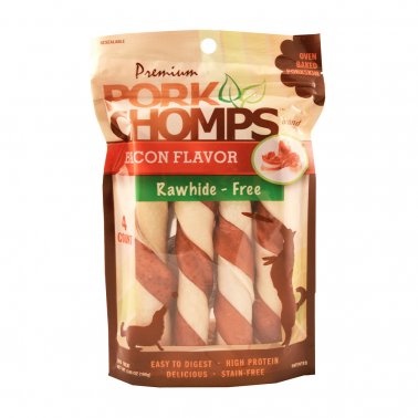 Photo of Scott Pet Products-Pork Chomps Baked Twists Dog Treat-Bacon-(Large) [4 count]-from Pet Wish Pros