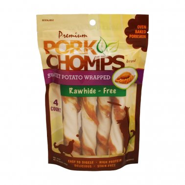 Photo of Scott Pet Products-Pork Chomps Large Wrapped Baked Twists Dog Treat-from Pet Wish Pros
