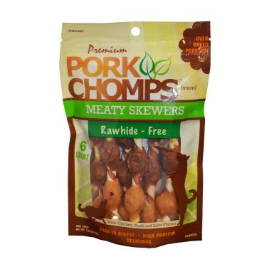 Photo of Scott Pet Products-Pork Chomps Meaty Skewers-6 count-from Pet Wish Pros