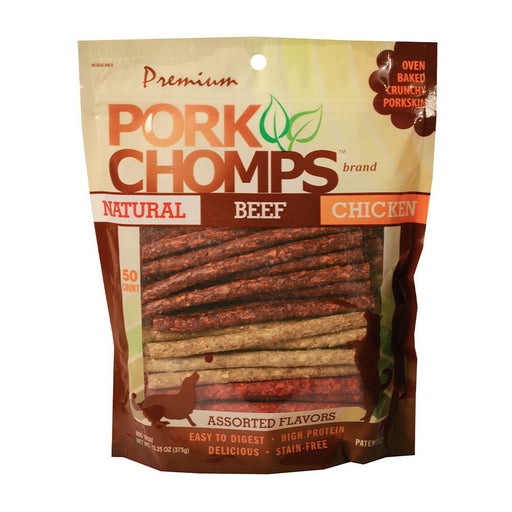 Photo of Scott Pet Products-Pork Chomps Munchy Sticks Dog Treats-Assorted-50 count-from Pet Wish Pros