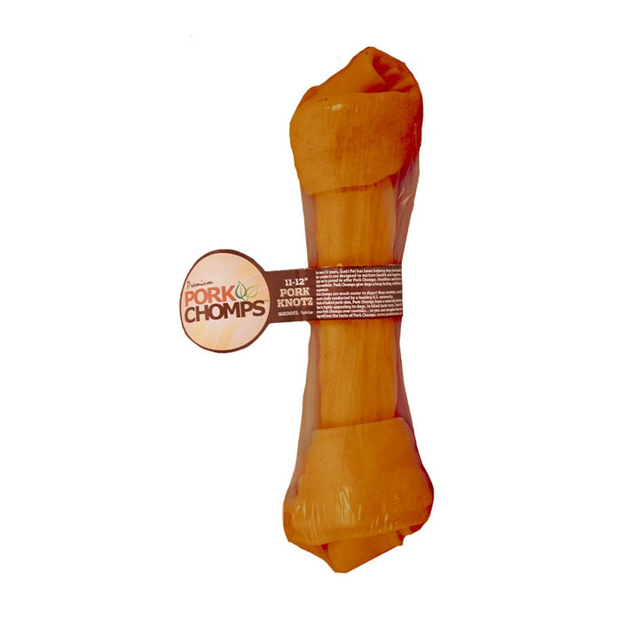 Photo of Scott Pet Products-Pork Chomps Roasted Knot Bone Dog Treat-Pork-11 in-from Pet Wish Pros