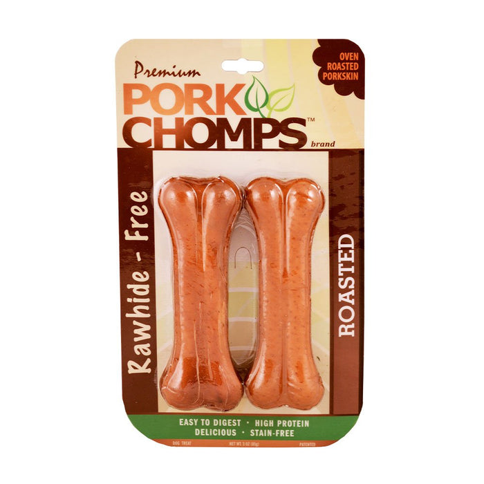 Photo of Scott Pet Products-Pork Chomps Roasted Pressed Bone Dog Treat-Pork-2 count-from Pet Wish Pros