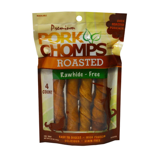 Photo of Scott Pet Products-Pork Chomps Roasted Twists Dog Treat-Pork-(Large) [4 count]-from Pet Wish Pros