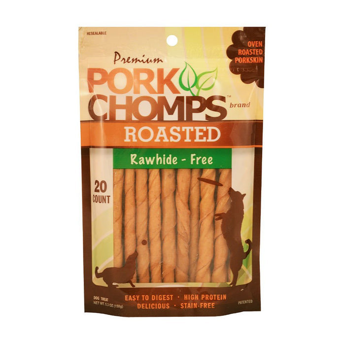 Photo of Scott Pet Products-Pork Chomps Roasted Twists Dog Treat-Pork-(Small) [20 count]-from Pet Wish Pros