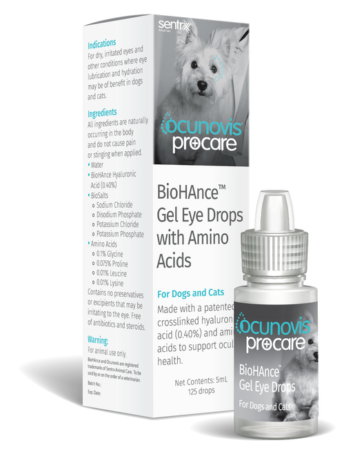 Photo of Sentrx Animal Care-Ocunovis Procare BioHAnce Eye Drops-5 ml-from Pet Wish Pros