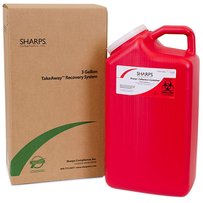 Photo of Sharps Compliance-Sharps Mailback Collection and Disposal System-3 Gallon-1 count-from Pet Wish Pros