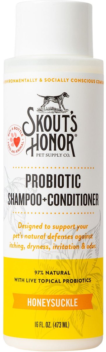 Photo of Skout's Honor-Skout's Honor Cat Probiotic Shampoo + Conditioner-Honeysuckle-16 oz-from Pet Wish Pros