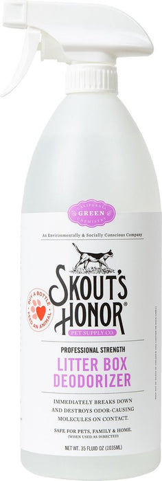 Photo of Skout's Honor-Skout's Honor Professional Strength Litter Box Deodorizer Spray-35 oz-from Pet Wish Pros