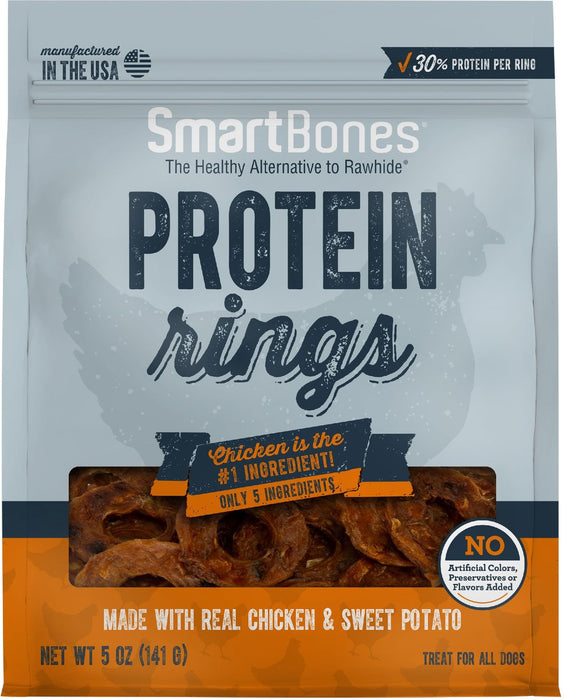 Photo of Smartbones-SmartBones Protein Rings Dog Treat-Chicken & Sweet Potato-5 oz-from Pet Wish Pros