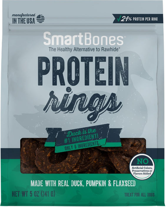 Photo of Smartbones-SmartBones Protein Rings Dog Treat-Duck, Pumpkin & Flaxseed-5 oz-from Pet Wish Pros