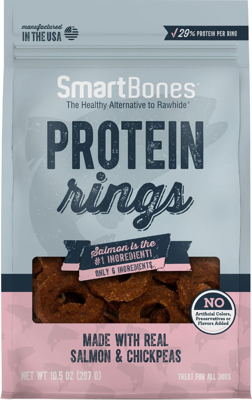 Photo of Smartbones-SmartBones Protein Rings Dog Treat-Salmon & Chickpeas-10.5 oz-from Pet Wish Pros