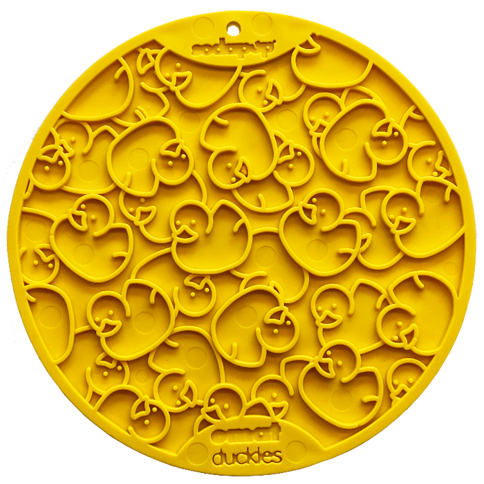 Photo of SodaPup-SodaPup Duckies Lick Mat with Suction Cups-Yellow-from Pet Wish Pros