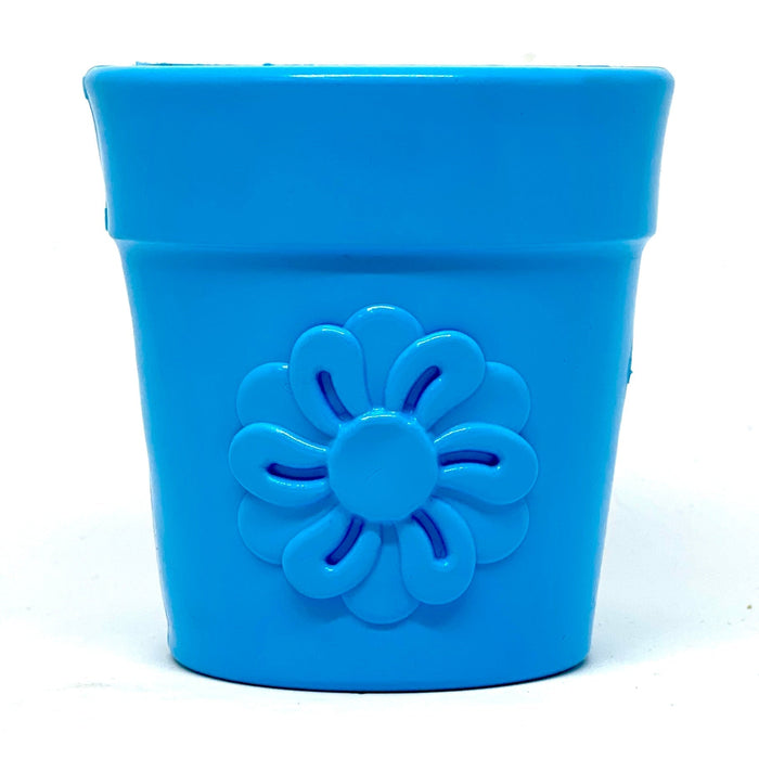 Photo of SodaPup-SodaPup Durable PUP-X Flower Pot Treat Dispenser & Enrichment Toy-Blue-Large-from Pet Wish Pros