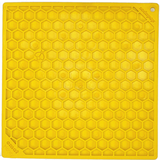 Photo of SodaPup-SodaPup Honeycomb Enrichment Lick Mat-Yellow-Large-from Pet Wish Pros