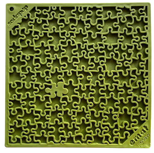 Photo of SodaPup-SodaPup Jigsaw Enrichment Lick Mat-Green-from Pet Wish Pros