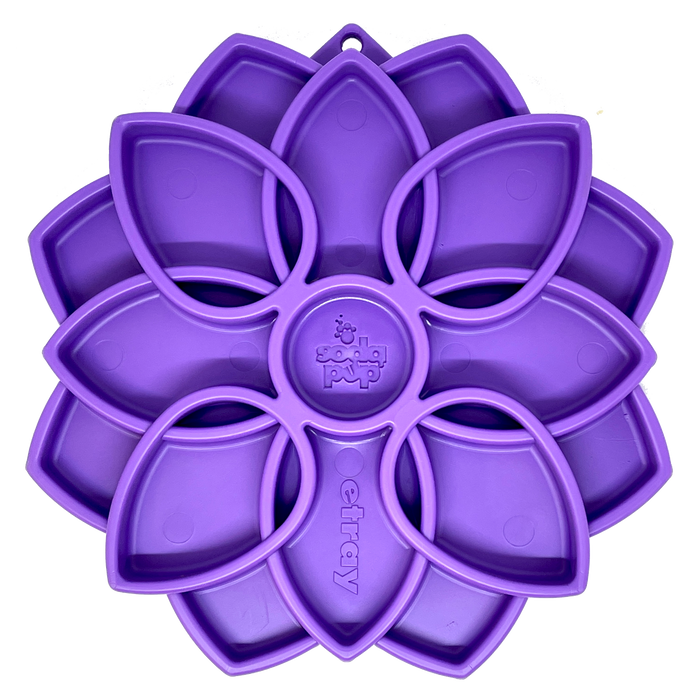 Photo of SodaPup-SodaPup Mandala eTray Enrichment Slow Feeder Tray-Purple-from Pet Wish Pros