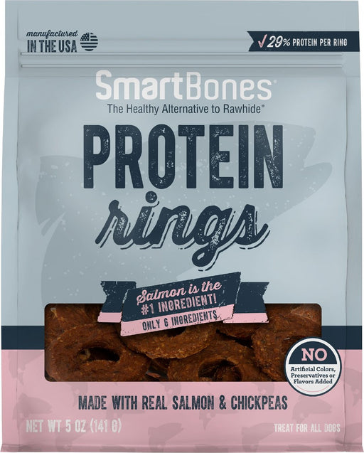 Photo of Spectrum Brands - Eight In One-SmartBones Protein Rings Dog Treat-5 oz-Salmon & Chickpea-from Pet Wish Pros