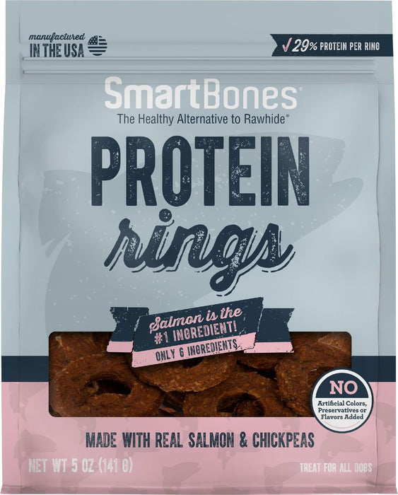 Photo of Spectrum Brands - Eight In One-SmartBones Protein Rings Dog Treat-5 oz-Salmon & Chickpea-from Pet Wish Pros