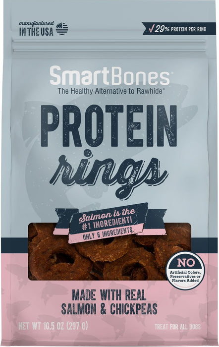 Photo of Spectrum Brands - Eight In One-SmartBones Protein Rings Dog Treat-Salmon & Chickpeas-10.5 oz-from Pet Wish Pros