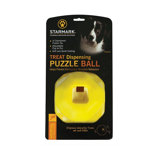 Photo of Starmark-Starmark Puzzle Ball Treat Dispensing Dog Toy-Pack of 1-from Pet Wish Pros