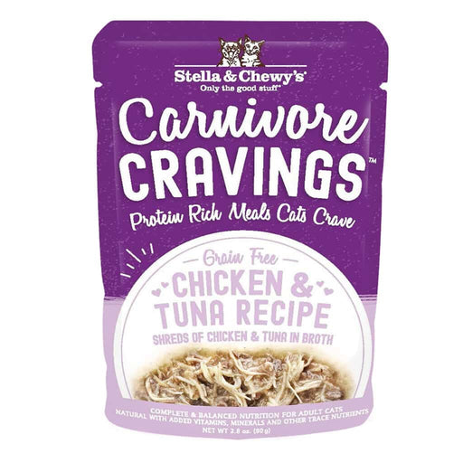 Photo of Stella & Chewy's-Stella & Chewy's Carnivore Cravings Cat Food Pouches-(2.8 oz) [24 count]-Chicken & Tuna Recipe-from Pet Wish Pros