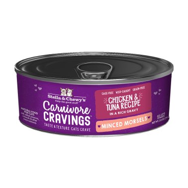 Photo of Stella & Chewy's-Stella & Chewy's Carnivore Cravings Minced Morsels Canned Cat Food-Chicken & Tuna-(2.8 oz) [24 count]-from Pet Wish Pros