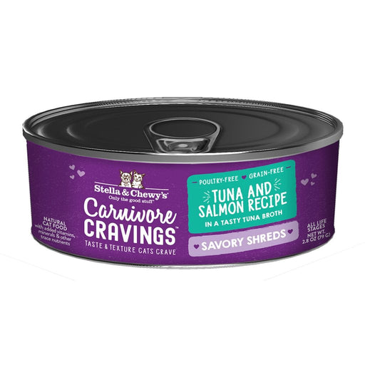 Photo of Stella & Chewy's-Stella & Chewy's Carnivore Cravings Savory Shreds for Cats-(5.2 oz) [24 count]-Tuna & Salmon-from Pet Wish Pros