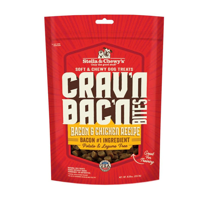 Photo of Stella & Chewy's-Stella & Chewy's Crav'n Bac'n Bites Dog Treats-8.25 oz-Bacon & Chicken Recipe-from Pet Wish Pros