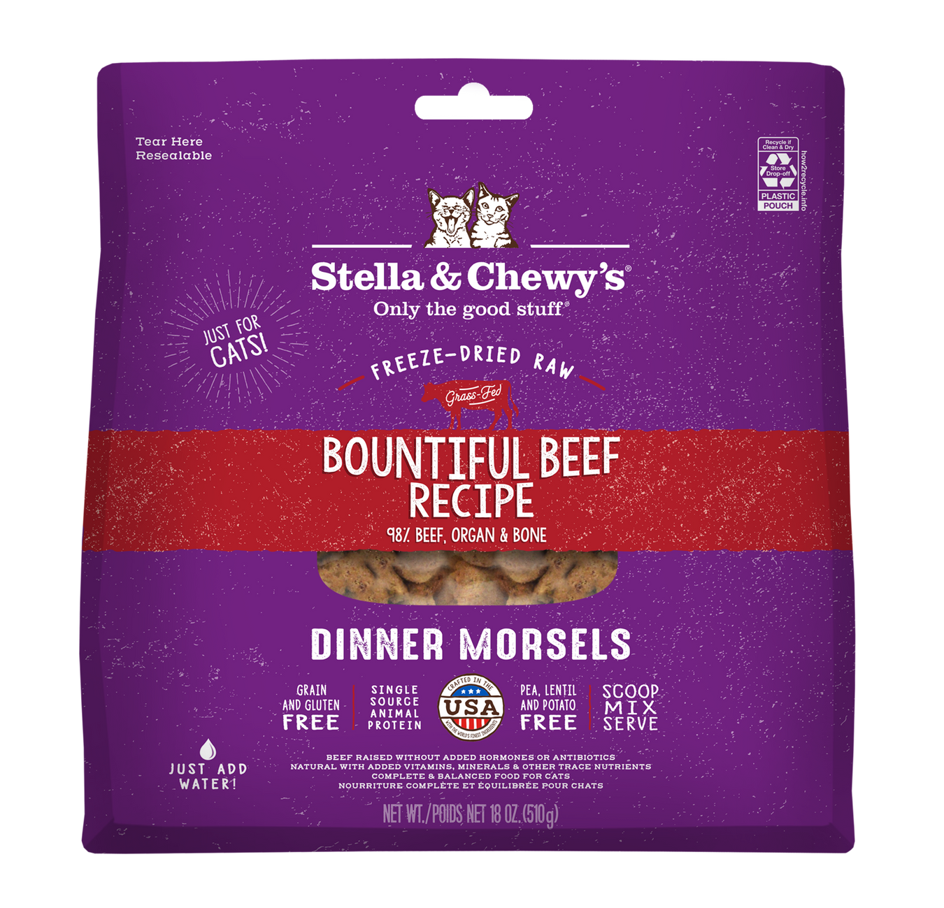 Photo of Stella & Chewy's-Stella & Chewy's Freeze-Dried Dinner Morsels Cat Food-Bountiful Beef-18 oz-from Pet Wish Pros