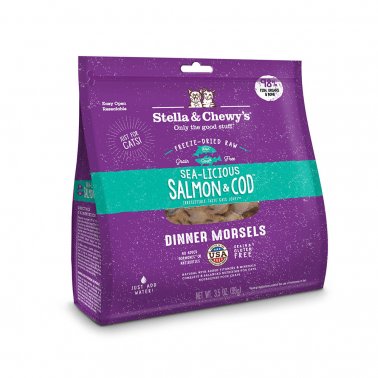 Photo of Stella & Chewy's-Stella & Chewy's Freeze-Dried Raw Grain Free Dinner Morsels Cat Food-Sea-Licious Salmon & Cod-3.5 oz-from Pet Wish Pros