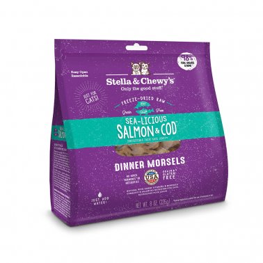 Photo of Stella & Chewy's-Stella & Chewy's Freeze-Dried Raw Grain Free Dinner Morsels Cat Food-Sea-Licious Salmon & Cod-9 oz-from Pet Wish Pros