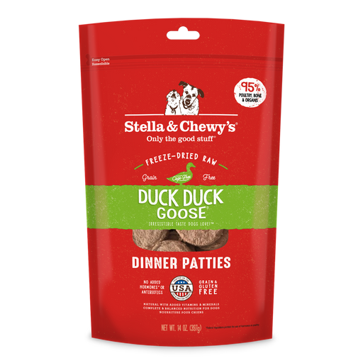 Photo of Stella & Chewy's-Stella & Chewy's Freeze-Dried Raw Grain Free Dinner Patties Dog Food-14 oz-Duck Duck Goose-from Pet Wish Pros