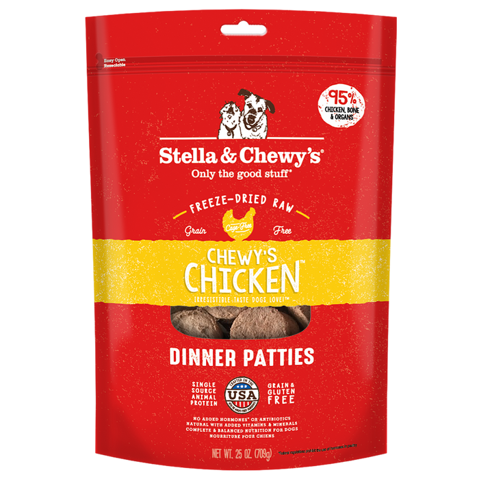 Photo of Stella & Chewy's-Stella & Chewy's Freeze-Dried Raw Grain Free Dinner Patties Dog Food-25 oz-Chewy's Chicken-from Pet Wish Pros