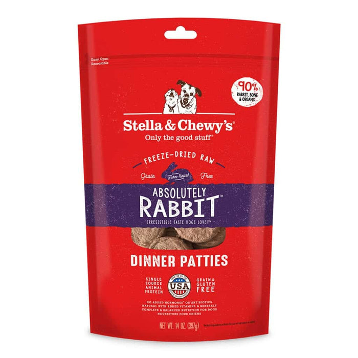 Photo of Stella & Chewy's-Stella & Chewy's Freeze-Dried Raw Grain Free Dinner Patties Dog Food-5.5 oz-Absolutely Rabbit-from Pet Wish Pros