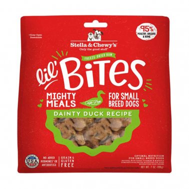 Photo of Stella & Chewy's-Stella & Chewy's Freeze-Dried Raw Grain Free Lil' Bites Mighty Dog Meals-7 oz-Dainty Duck-from Pet Wish Pros