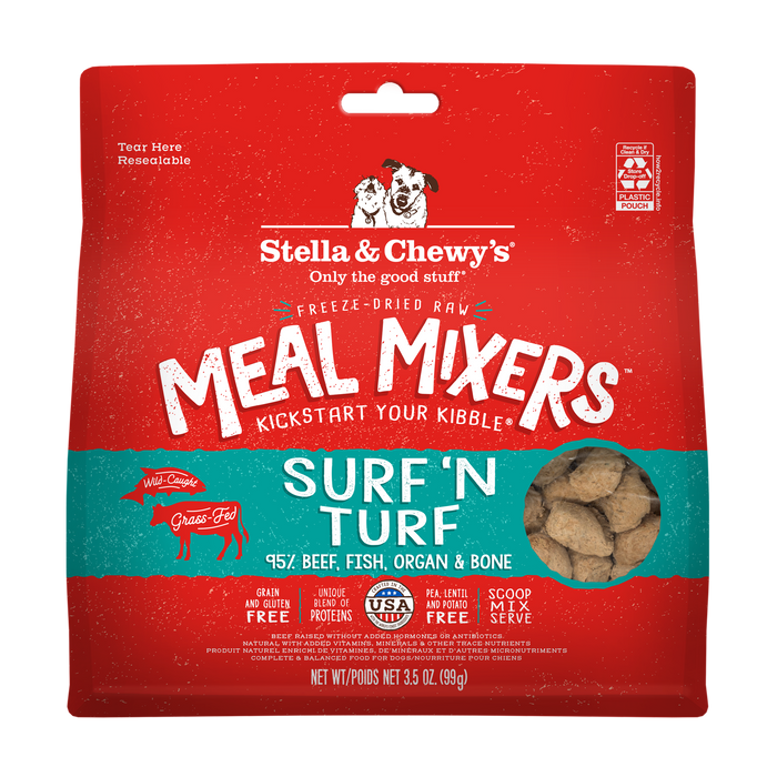 Photo of Stella & Chewy's-Stella & Chewy's Freeze-Dried Raw Grain Free Meal Mixers Dog Food-3.5 oz-Surf & Turf-from Pet Wish Pros