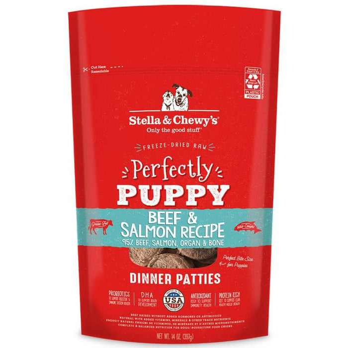 Photo of Stella & Chewy's-Stella & Chewy's Freeze-Dried Raw Grain Free Perfectly Puppy Dinner Patties Dog Food-14 oz-Beef & Salmon-from Pet Wish Pros