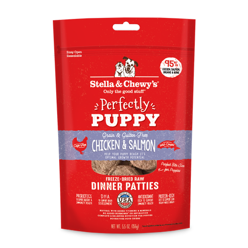 Photo of Stella & Chewy's-Stella & Chewy's Freeze-Dried Raw Grain Free Perfectly Puppy Dinner Patties Dog Food-5.5 oz-Chicken & Salmon-from Pet Wish Pros