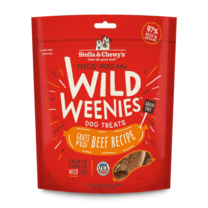 Photo of Stella & Chewy's-Stella & Chewy's Freeze-Dried Raw Wild Weenies Grain Free Dog Treats-11.5 oz-Grass-Fed Beef Recipe-from Pet Wish Pros