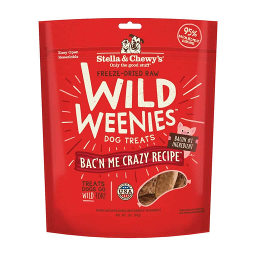 Photo of Stella & Chewy's-Stella & Chewy's Freeze-Dried Raw Wild Weenies Grain Free Dog Treats-3 oz-Bac'n Me Crazy Recipe-from Pet Wish Pros