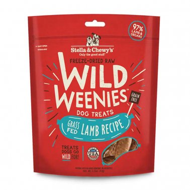 Photo of Stella & Chewy's-Stella & Chewy's Freeze-Dried Raw Wild Weenies Grain Free Dog Treats-3.25 oz-Grass-Fed Lamb-from Pet Wish Pros