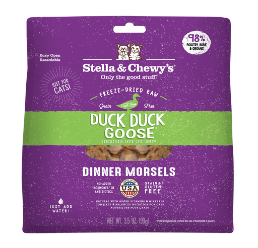 Photo of Stella & Chewy's-Stella & Chewy's Grain Free Freeze-Dried Raw Dinner Morsels Cat Food-3.5 oz-Duck Duck Goose-from Pet Wish Pros